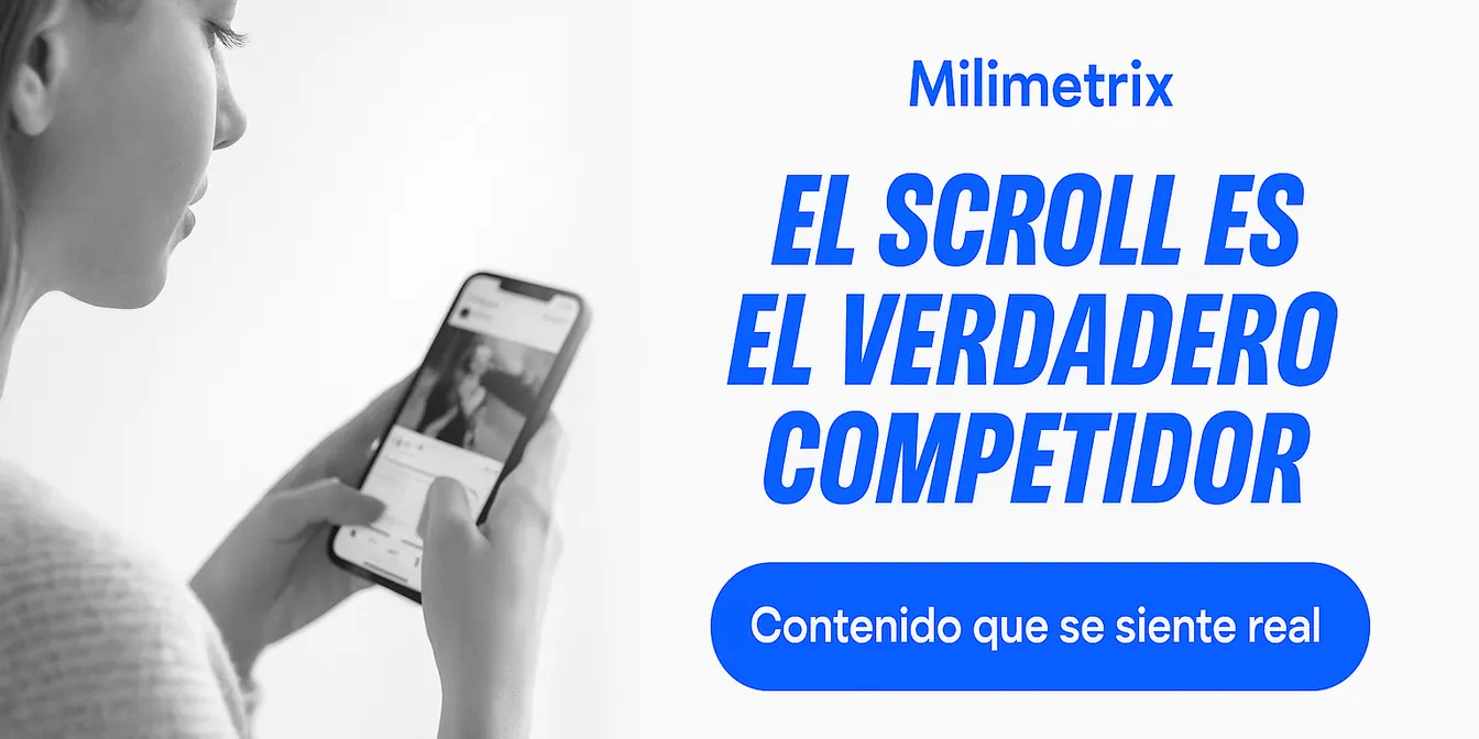 El scroll es el verdadero competidor: por qué el contenido de influencer debe sentirse real